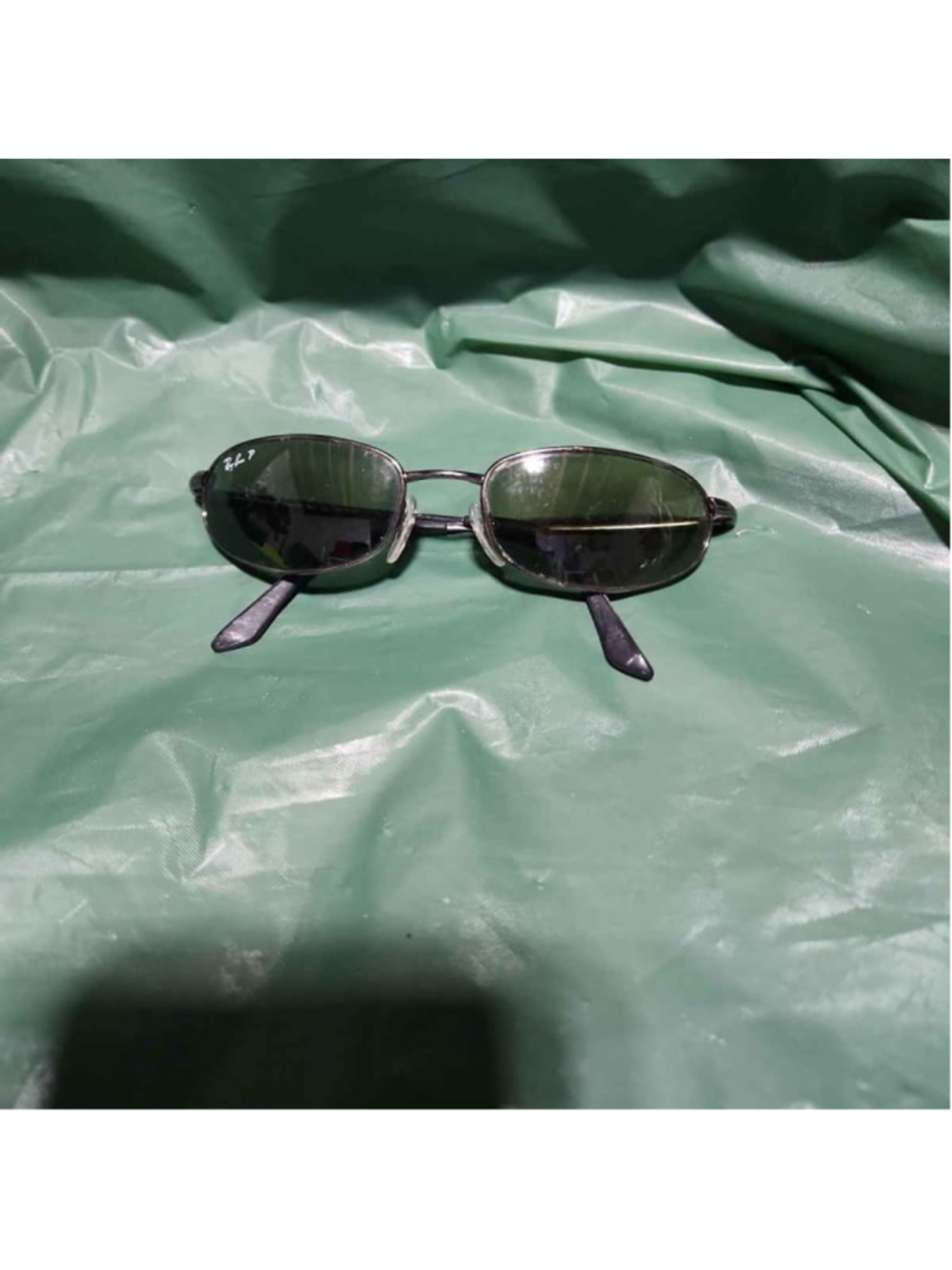 Ray-Ban RB3183 Gunmetal Oval Polarized 63-15